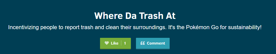 Where Da Trash At: A Sustainability Hack